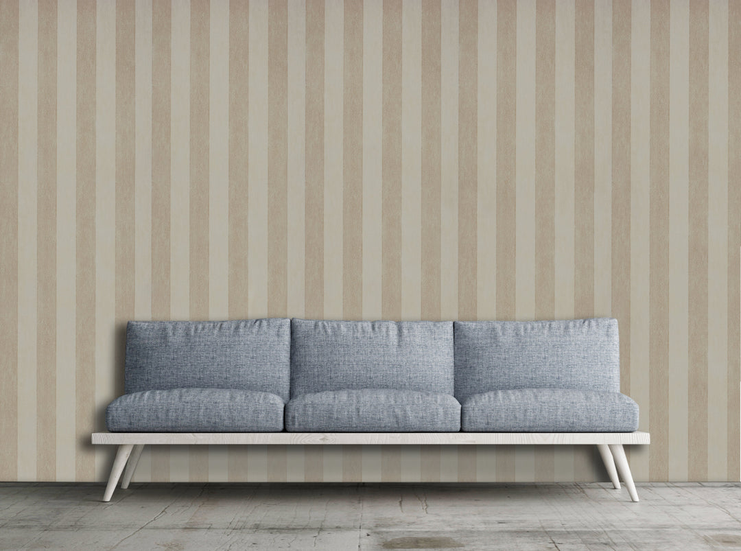 Cambridge Taupe Stripe Wallpaper 7424