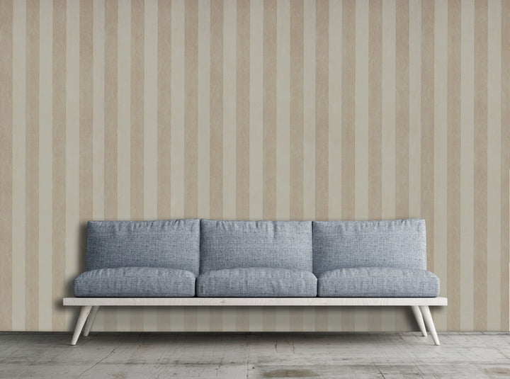 Cambridge Taupe Stripe Wallpaper 7424