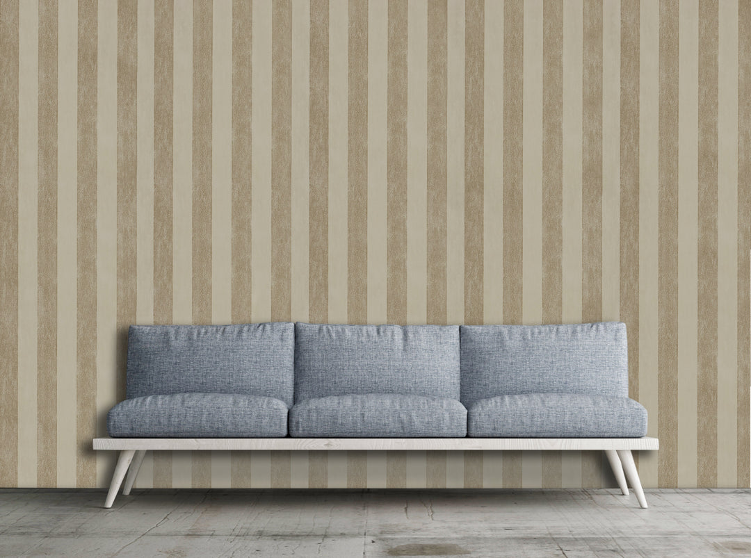 Cambridge Mocha Stripe Wallpaper 7425
