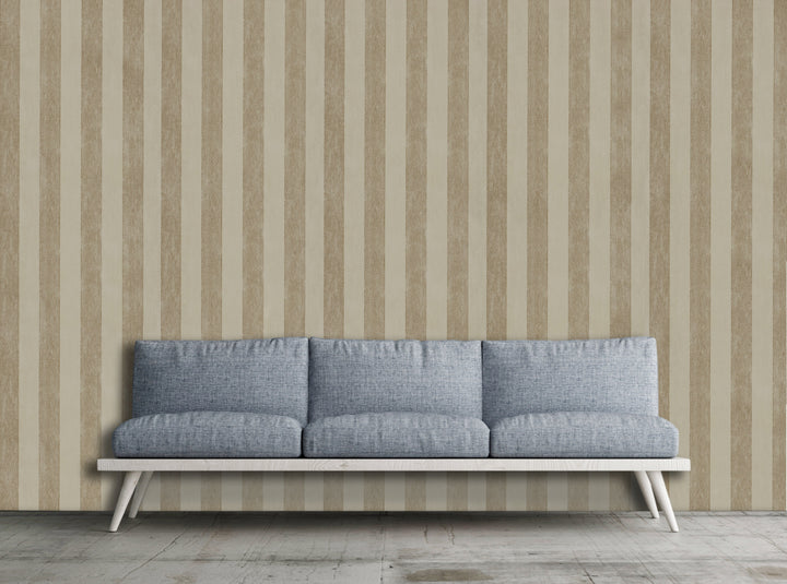 Cambridge Mocha Stripe Wallpaper 7425
