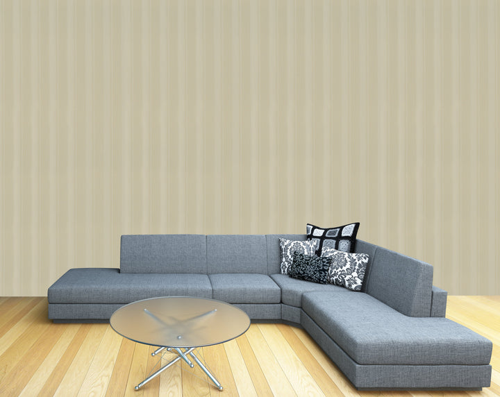 Cambridge Oatmeal Stripe Wallpaper 79516