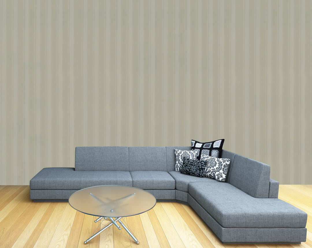 Cambridge Light Sand Stripe Wallpaper 79518