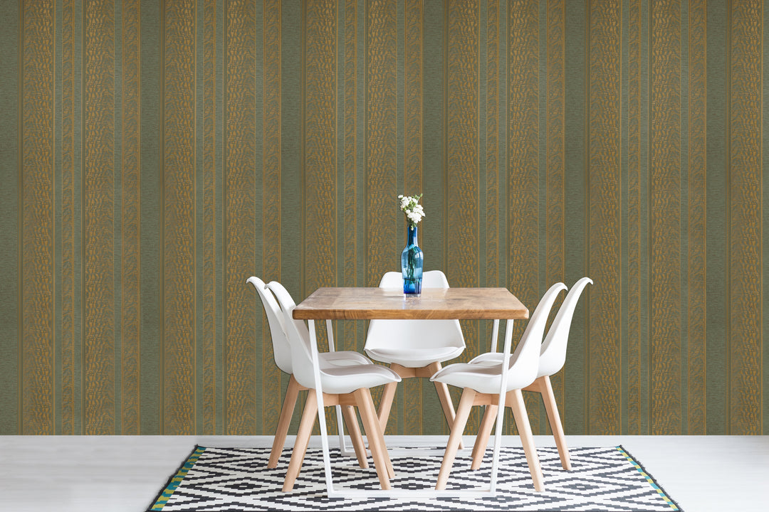 Cardiff Bronze Stripe Wallpaper 8102-88