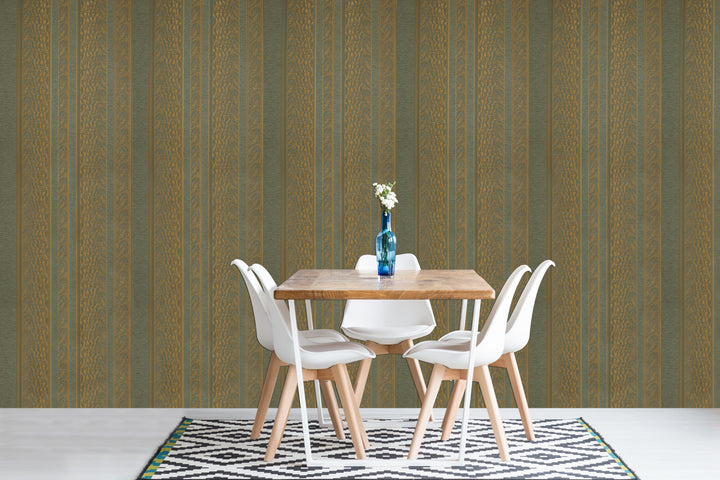 Cardiff Bronze Stripe Wallpaper 8102-88