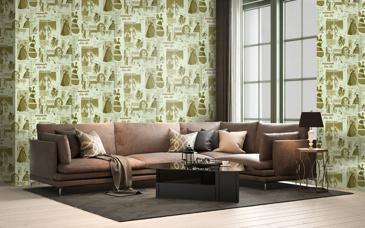 Cardiff Antique Print Wallpaper 8255-83