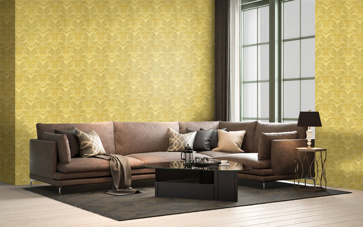 Cardiff Lemon Texture Wallpaper 8316-28