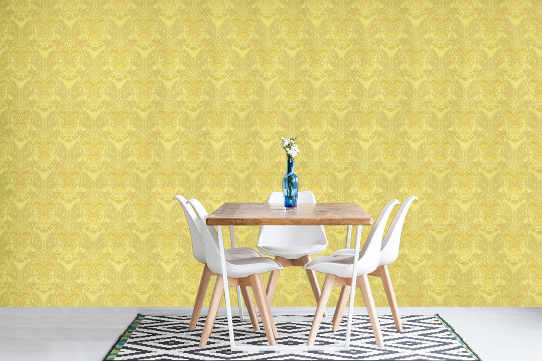 Cardiff Lemon Texture Wallpaper 8316-28