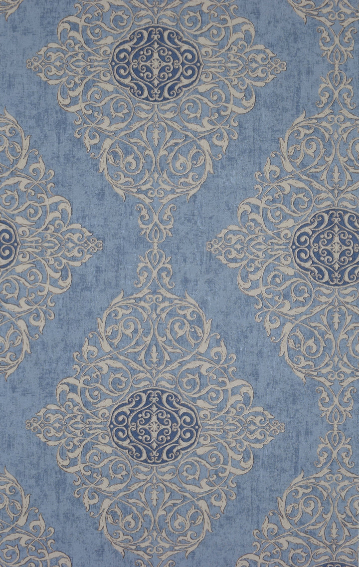 Wellington Indigo Tapestry Wallpaper Hm20604