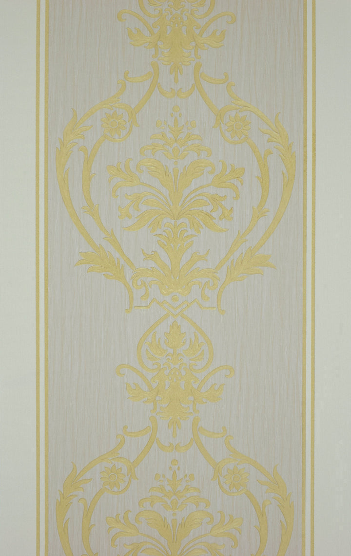 Wellington Pearl Medallion Wallpaper Hm20803