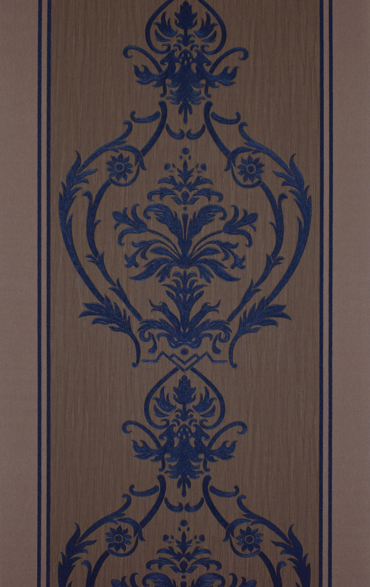 Wellington Sapphire Medallion Wallpaper Hm20807