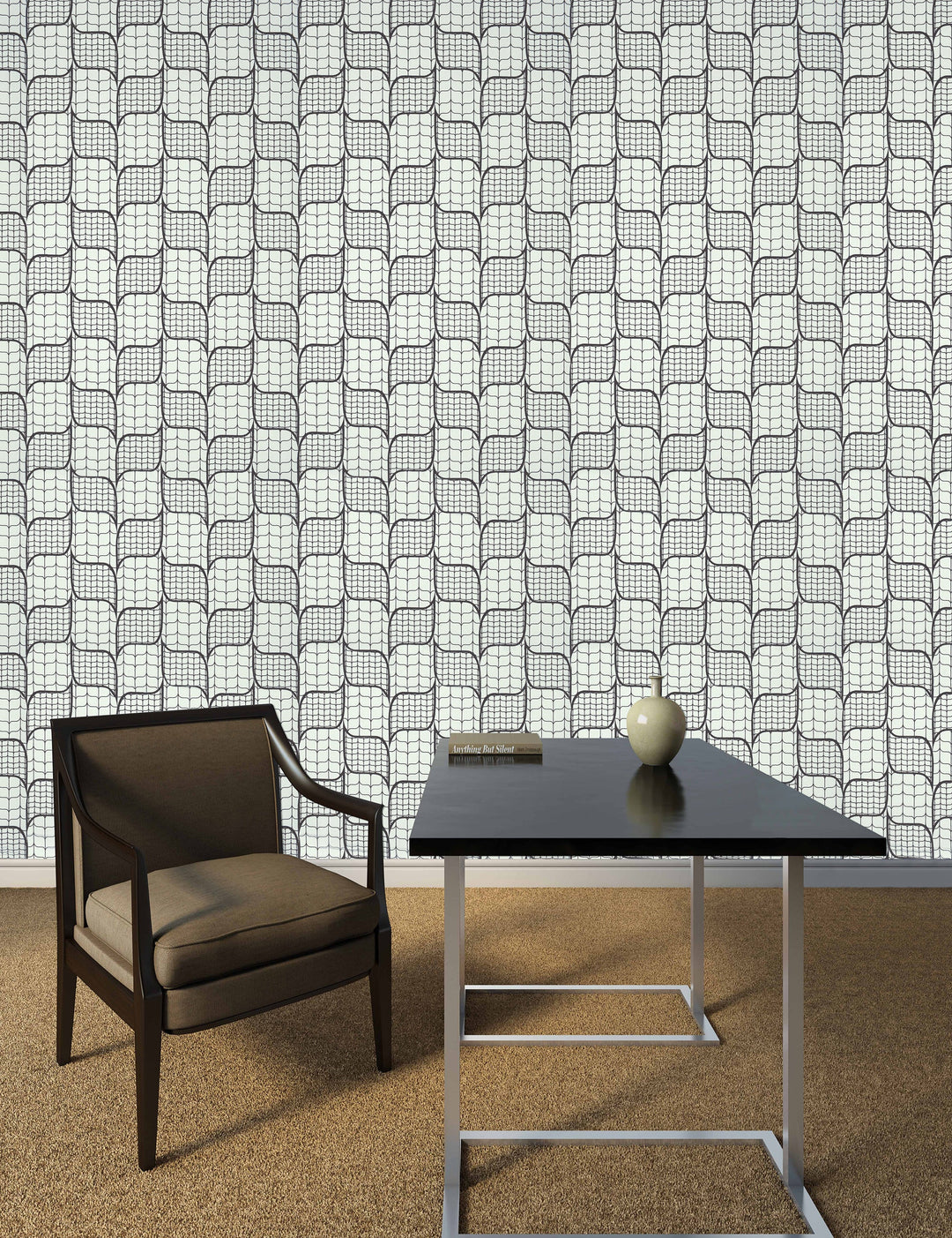 Halton Silver Weave Wallpaper 91275