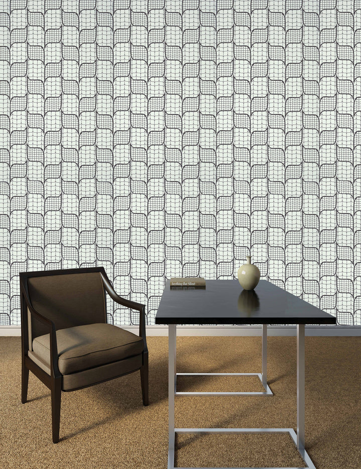 Halton Silver Weave Wallpaper 91275