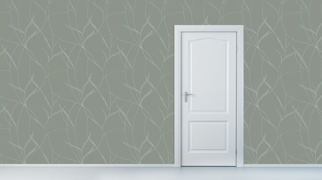 Halton Sage Stone Wallpaper 91294