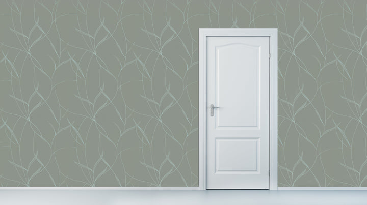Halton Sage Stone Wallpaper 91294