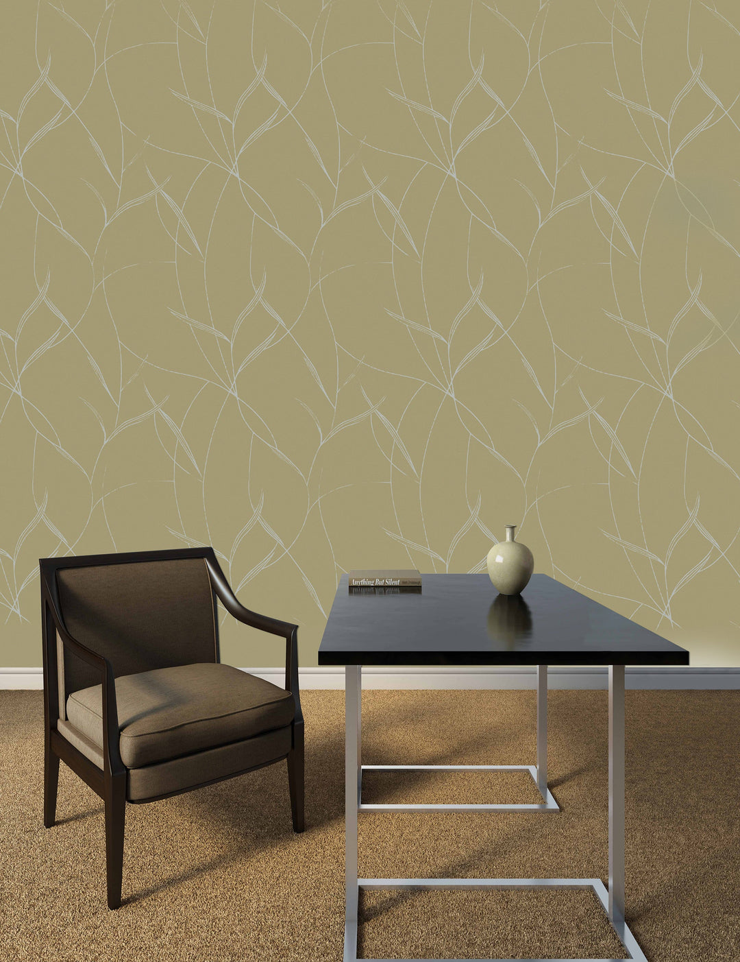 Halton Golden Grid Wallpaper 91295