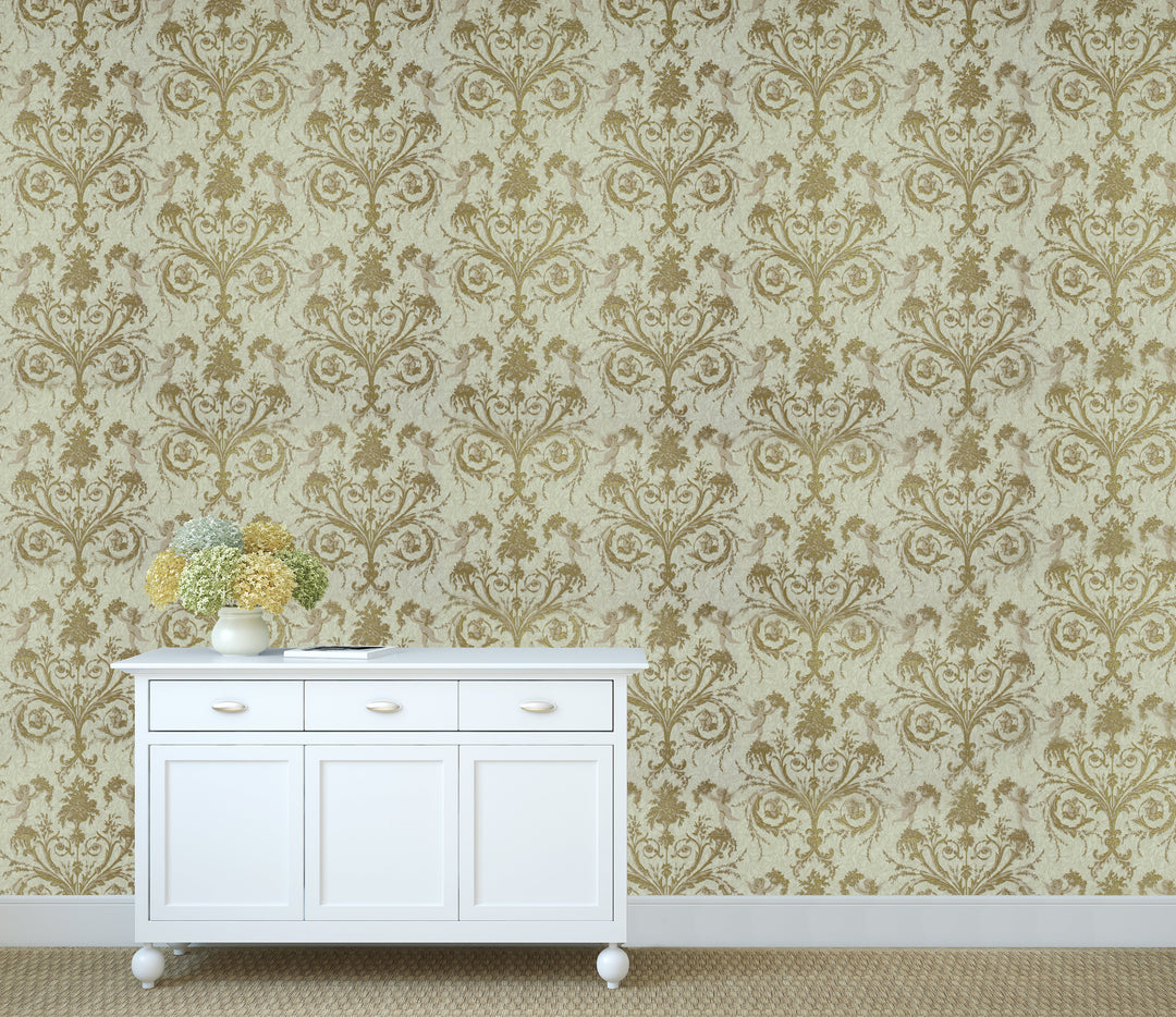 Hastings Classic Floral Cream Wallpaper 8333-33T