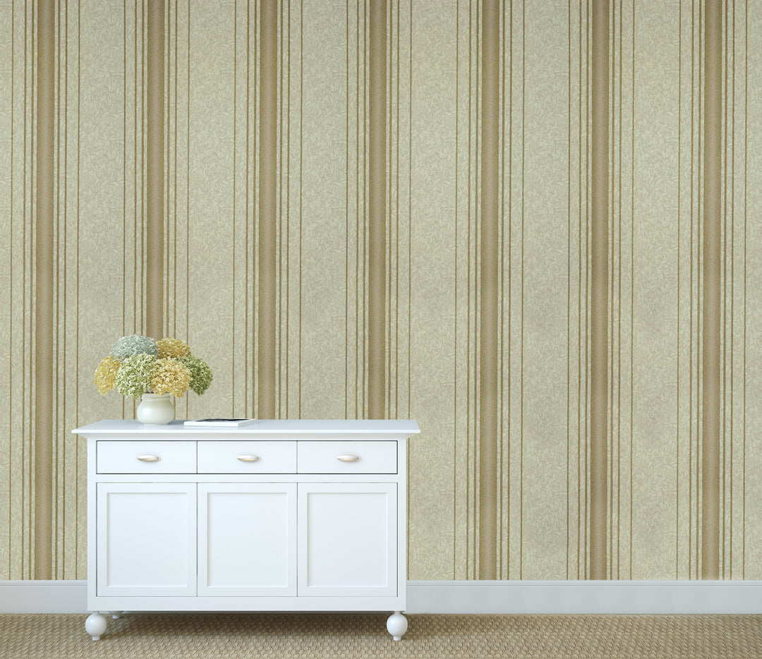 Hastings Beige Stripe Wallpaper 8334-33T