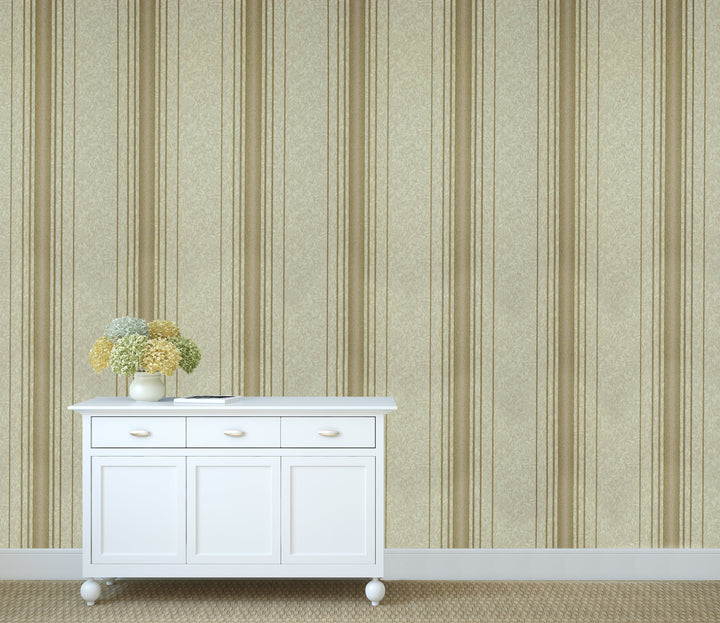 Hastings Beige Stripe Wallpaper 8334-33T