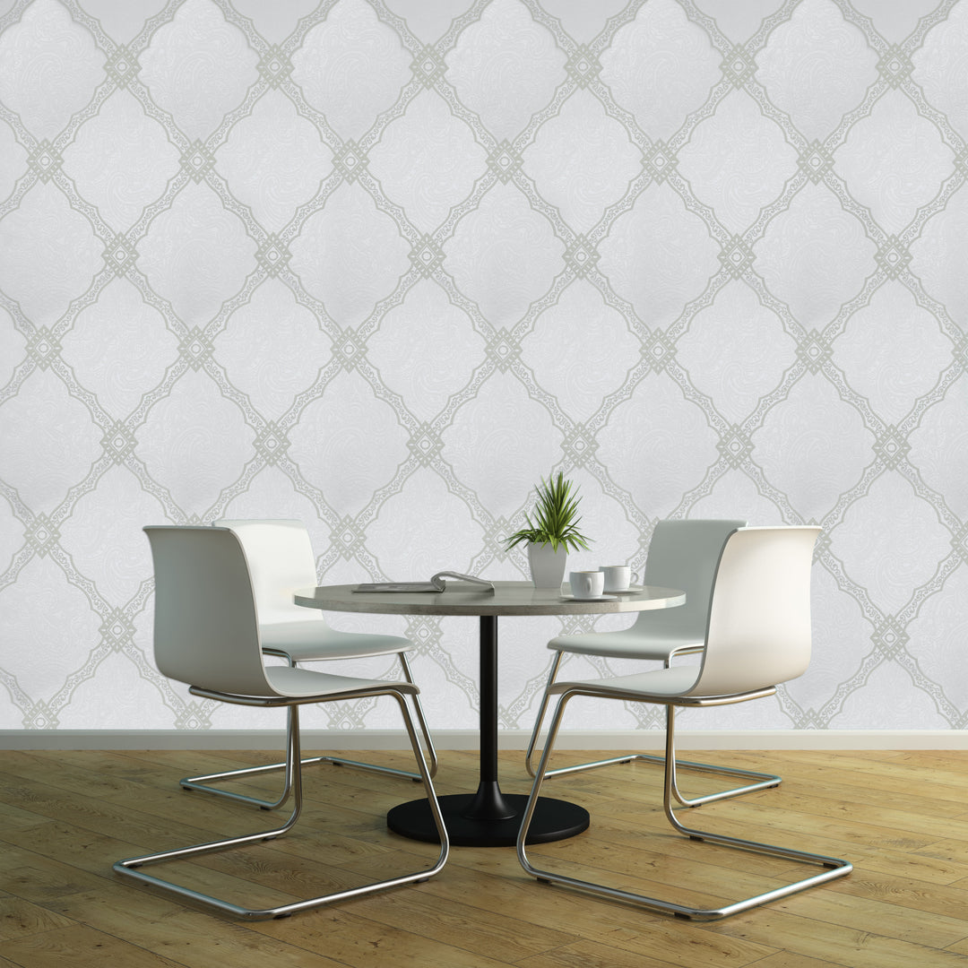 Holborn Ivory Tufted Wallpaper L110201