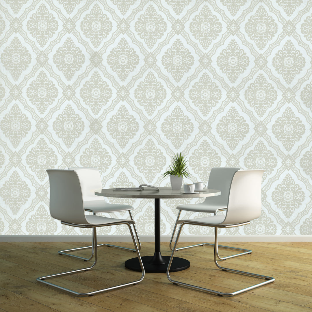 Holborn Cream Deco Wallpaper L110302