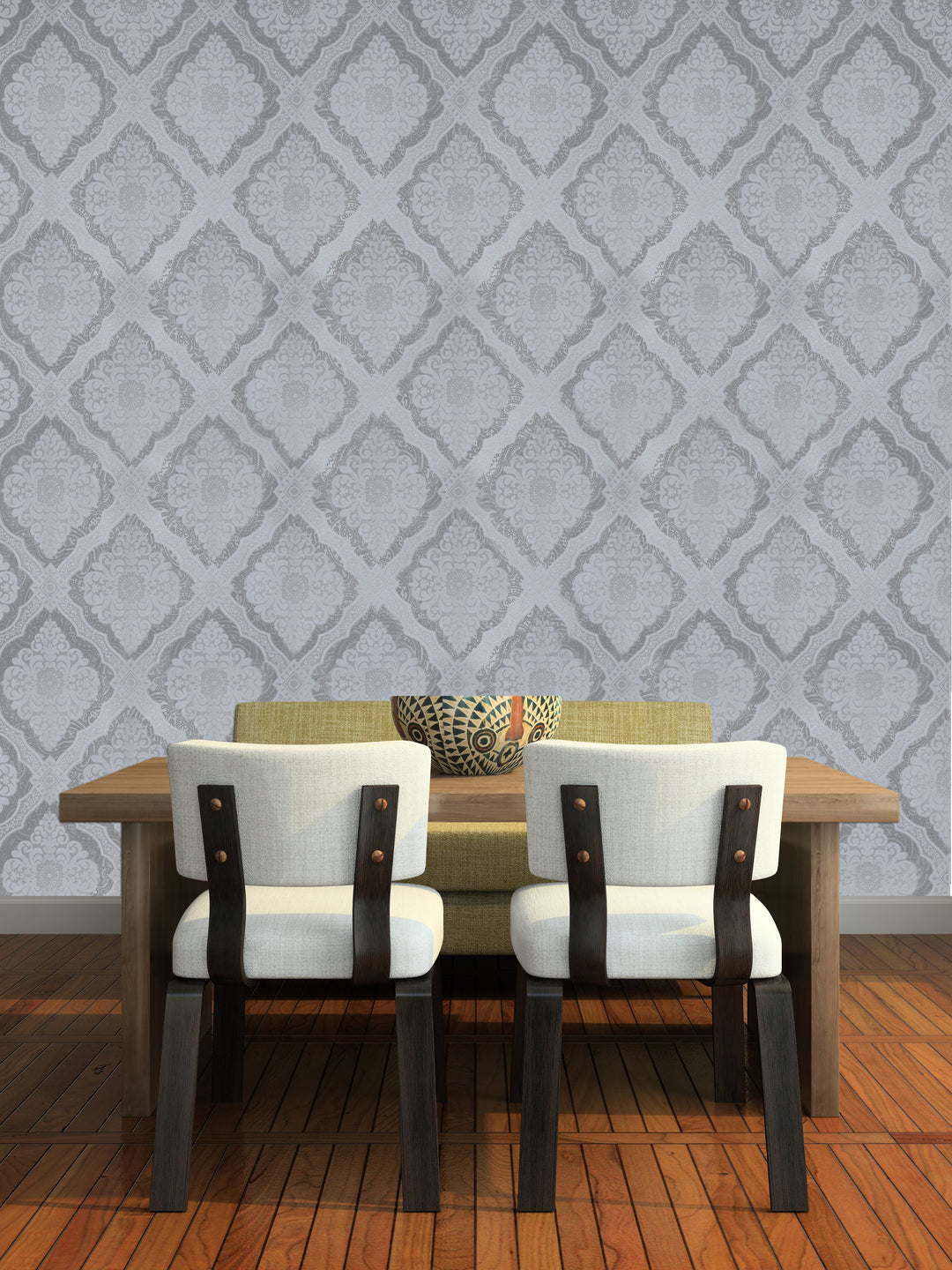 Holborn Steel Lattice Wallpaper L110306