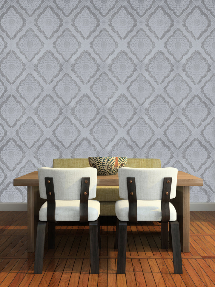 Holborn Steel Lattice Wallpaper L110306