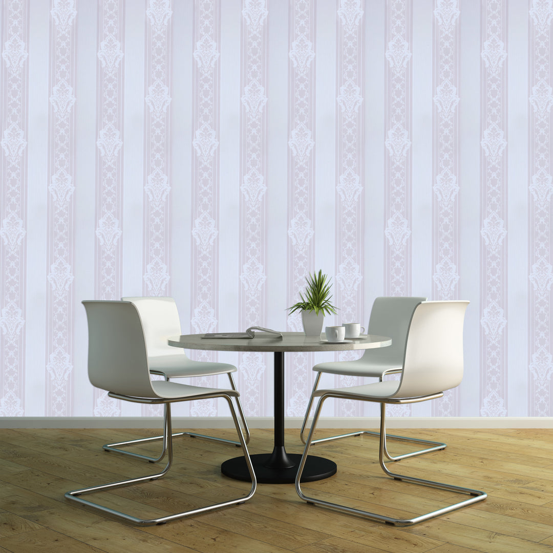 Holborn Lilac Stripe Wallpaper L110502