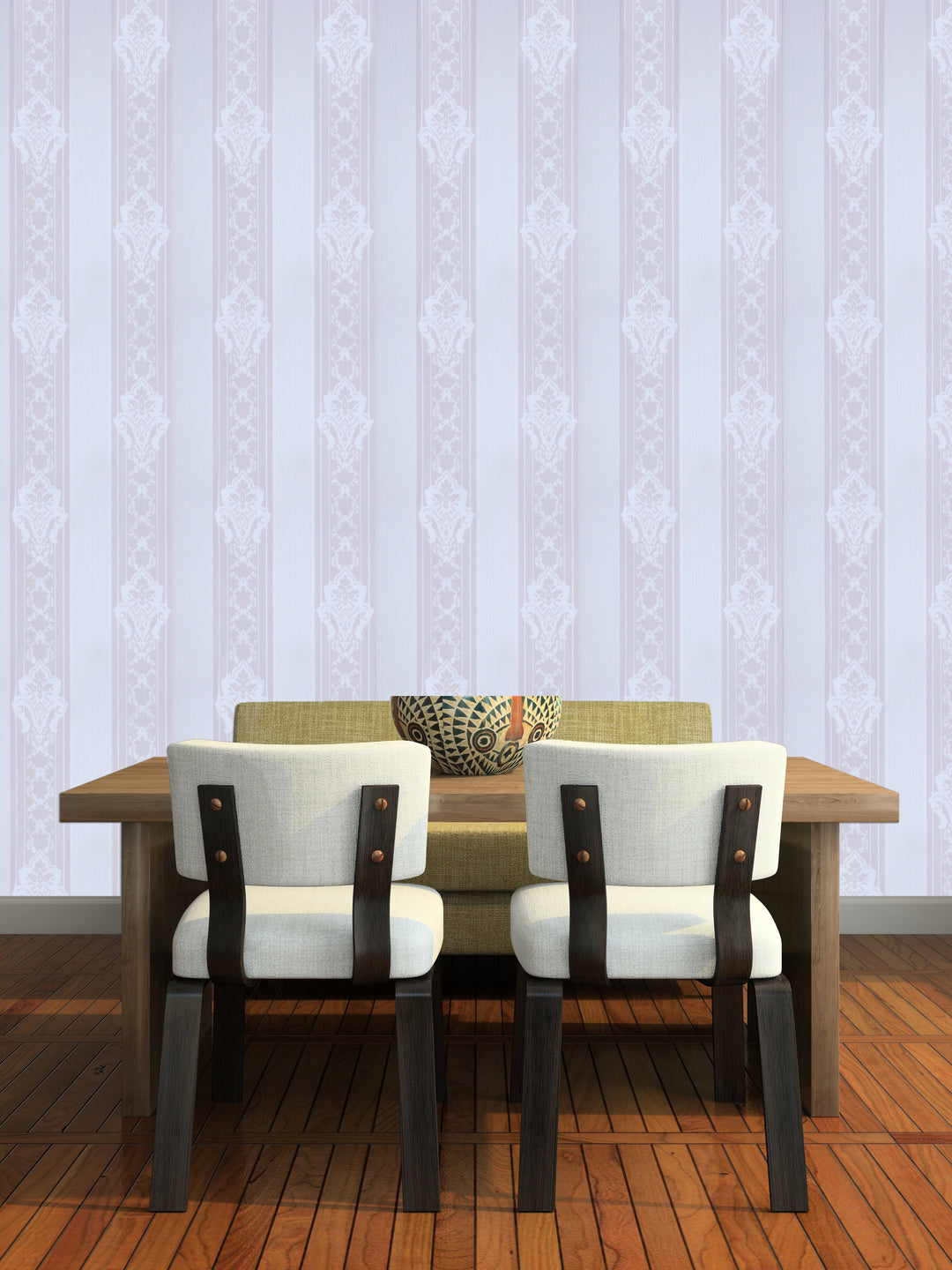 Holborn Lilac Stripe Wallpaper L110502
