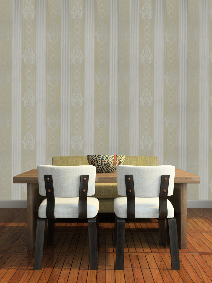 Holborn Champagne Stripe Wallpaper L110504