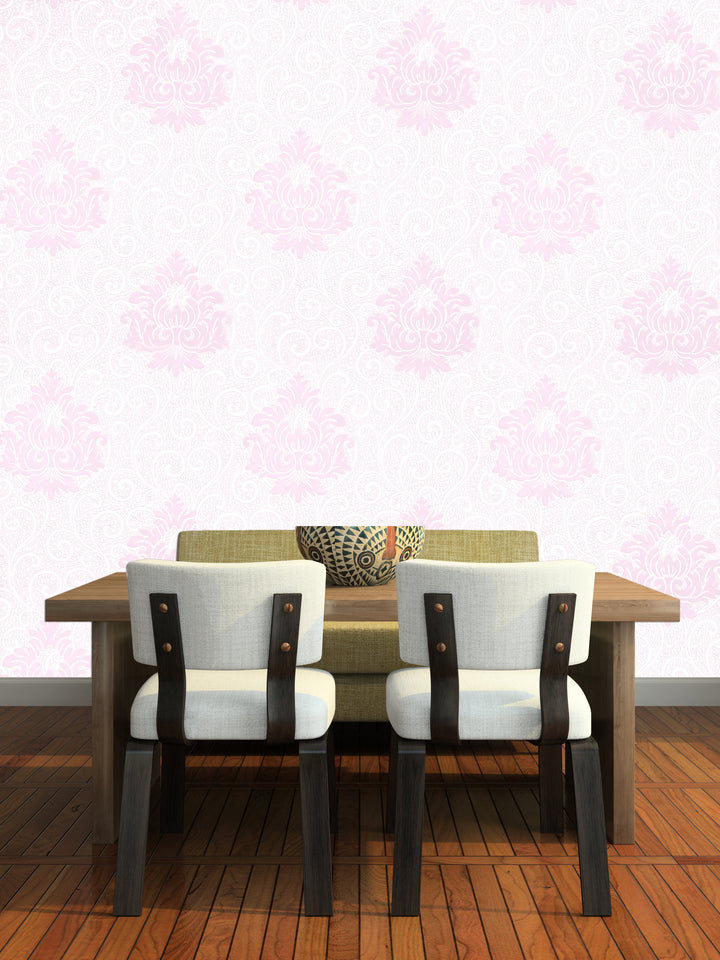 Holborn Pink Motif Wallpaper L110602