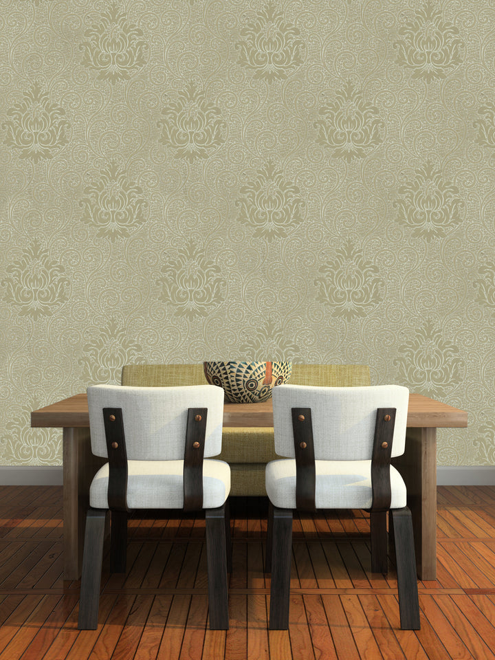 Holborn Beige Motif Wallpaper L110605