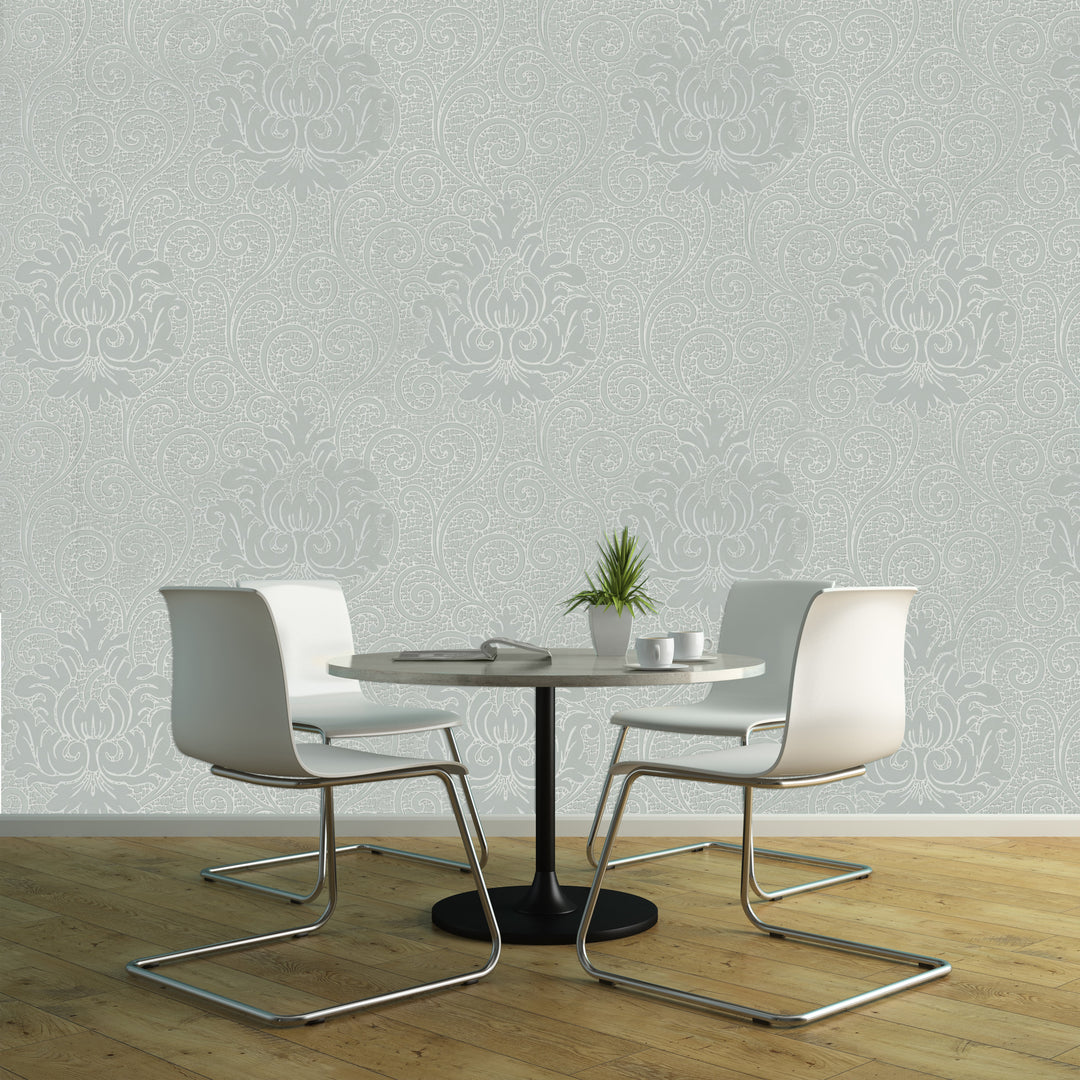 Holborn Ash Grey Wallpaper L110606