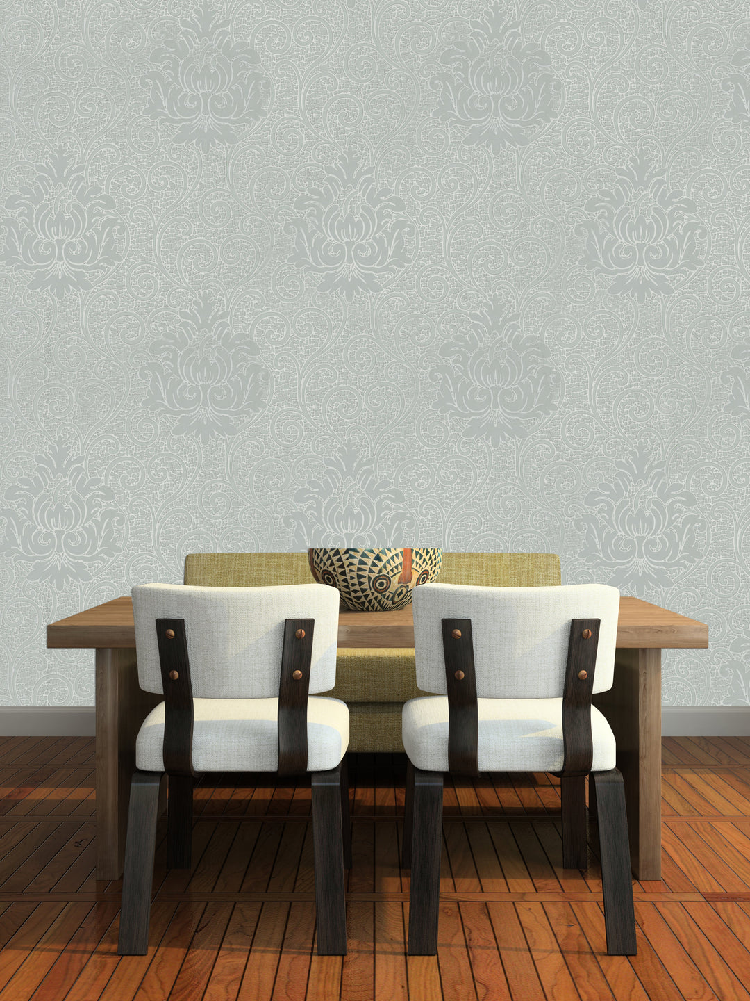 Holborn Ash Grey Wallpaper L110606