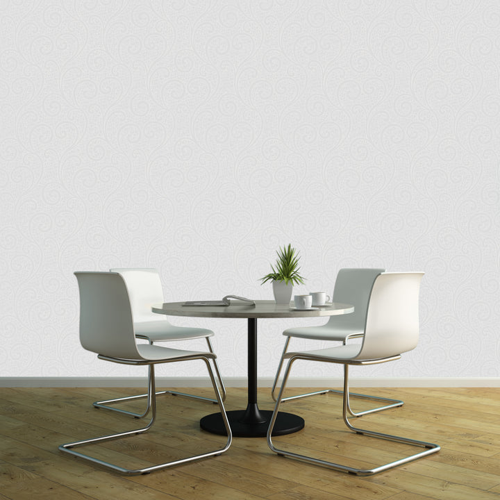 Holborn Pure White Wallpaper L110702