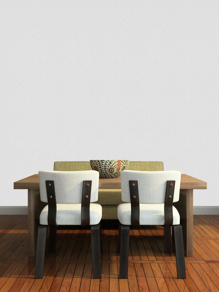 Holborn Pure White Wallpaper L110702