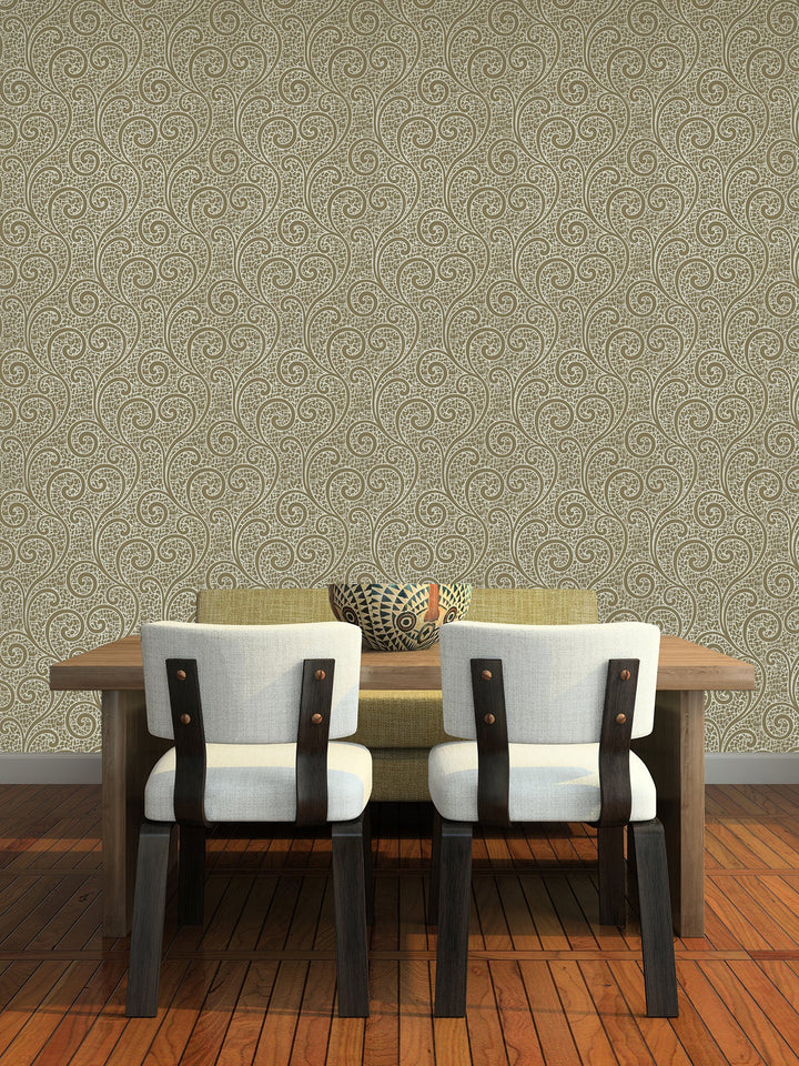 Holborn Camel Weave Wallpaper L110704