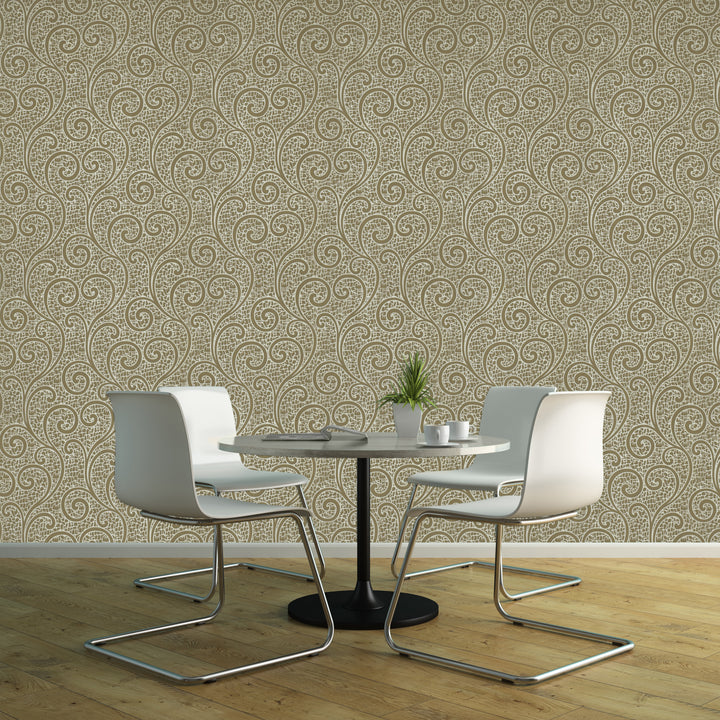 Holborn Camel Weave Wallpaper L110704