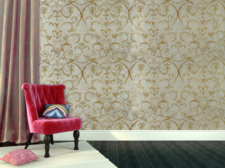 Hyde Park 29 Almond Mosaic Wallpaper Sk100-29112