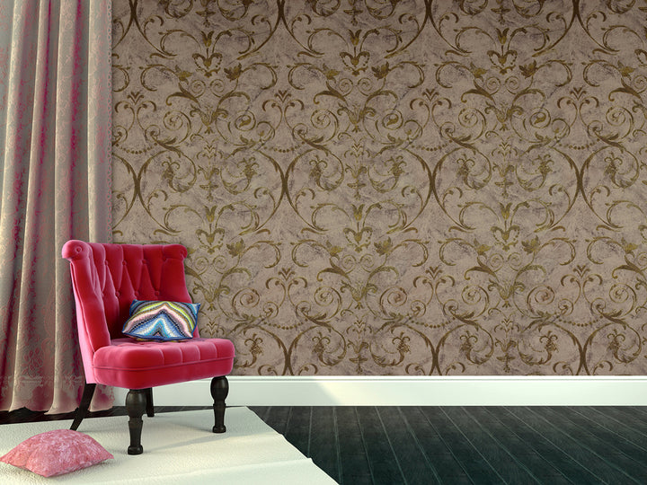 Hyde Park 29 Earth Linen Wallpaper Sk100-29116
