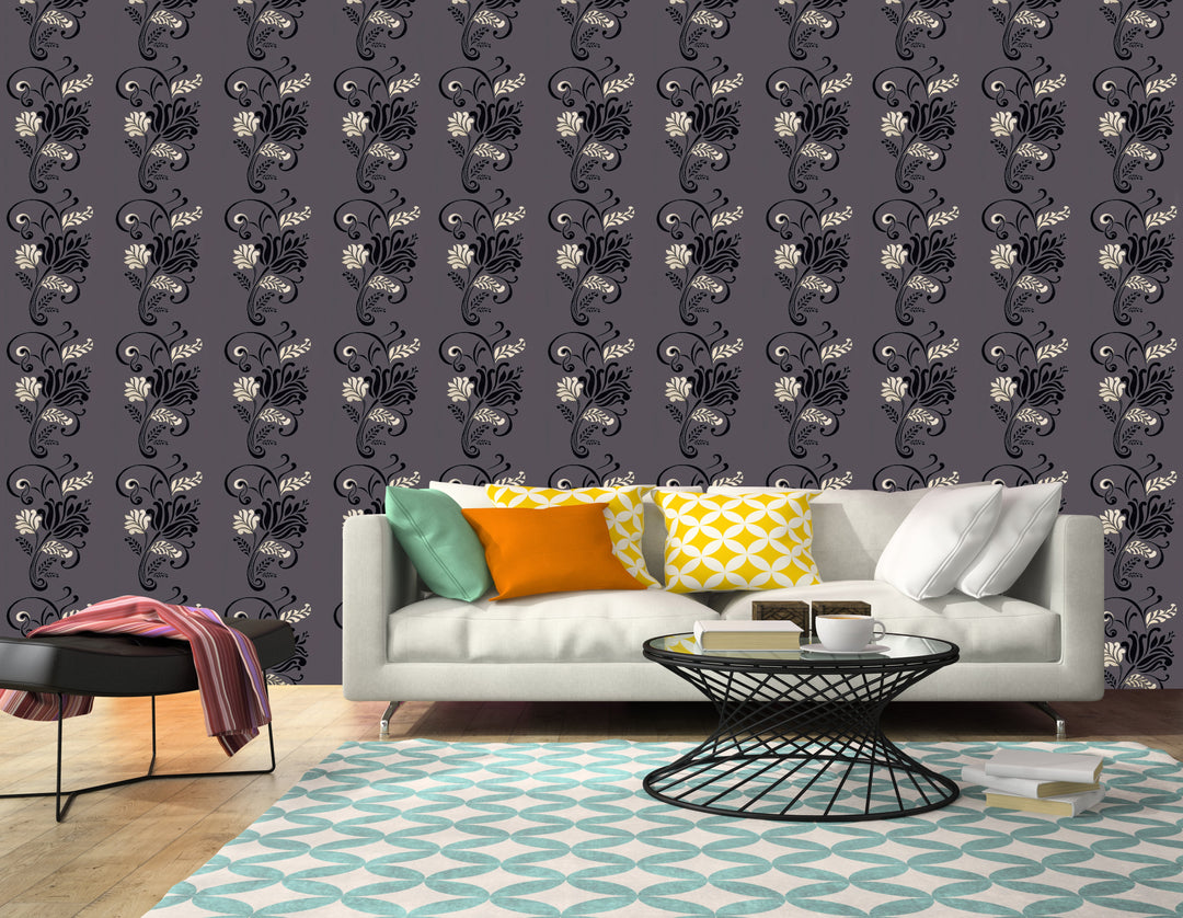 Hyde Park Ql Ruby Baroque Wallpaper Skg00189