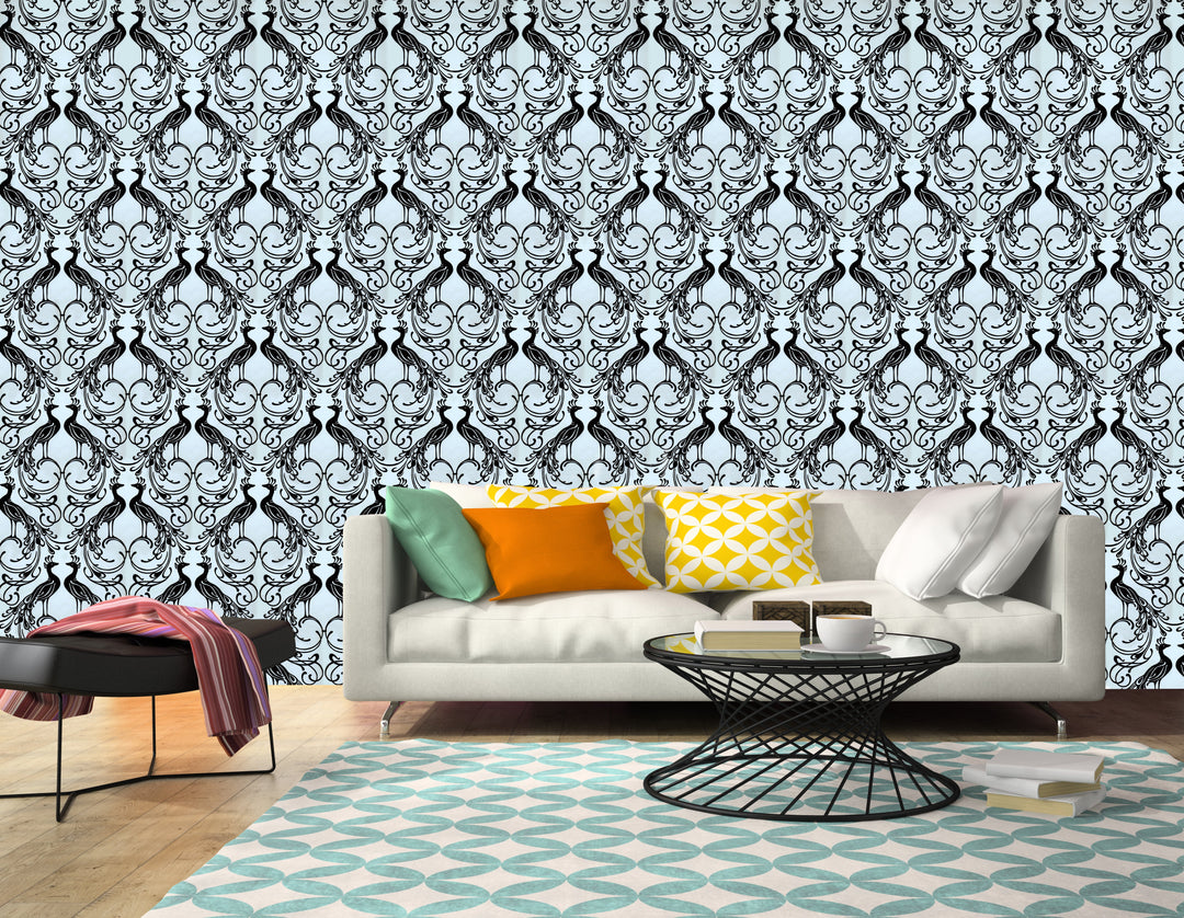 Hyde Park Ql Ice Baroque Wallpaper Skg00232