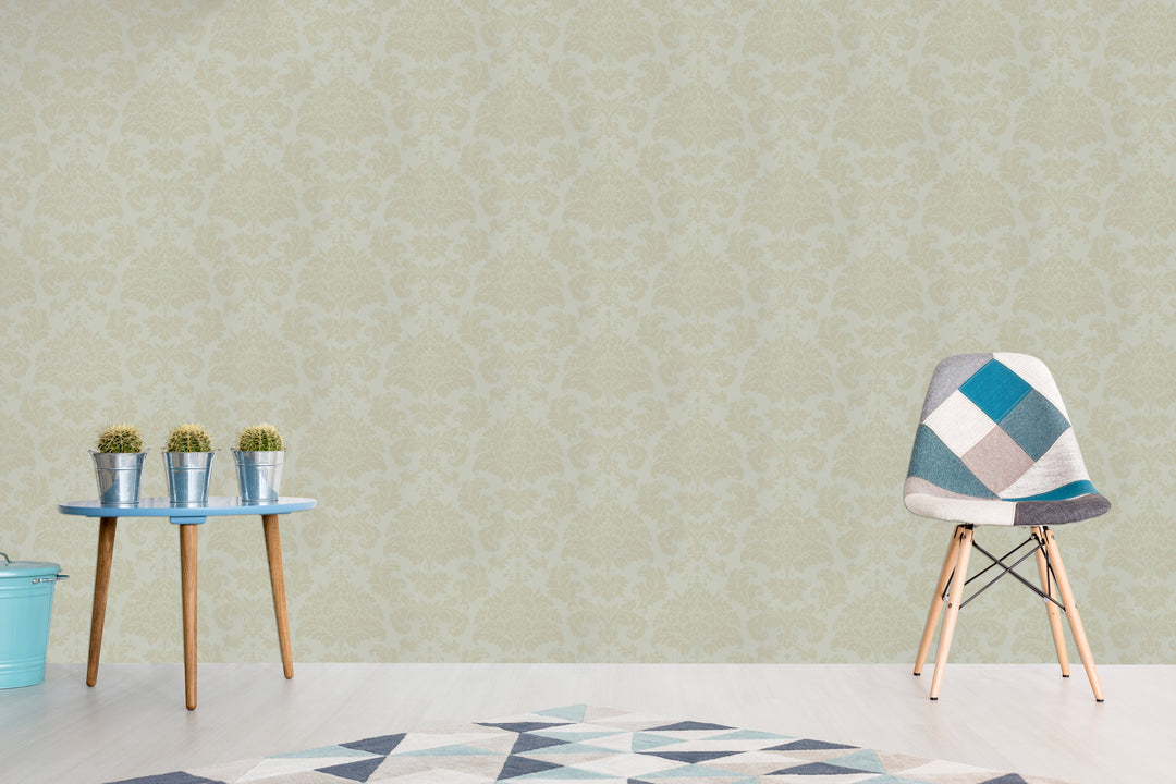 Kensington Pearl Damask Wallpaper Ke4114