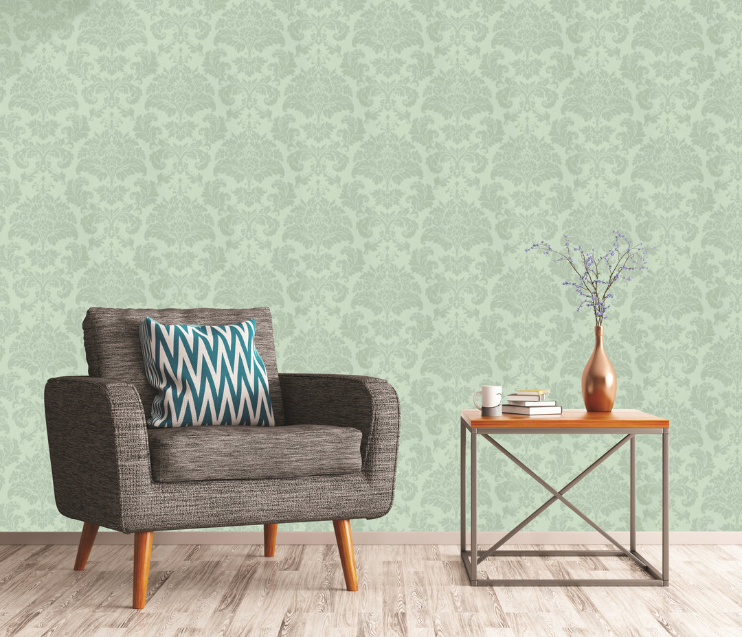 Kensington Silver Silk Touch Wallpaper Ke4118