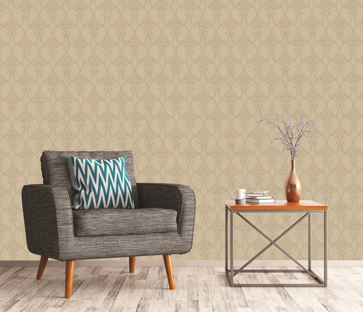 Kensington Vanilla Striped Wallpaper Ke5113