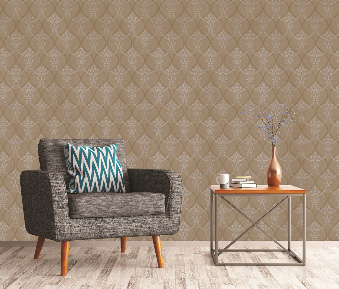 Kensington Ivory Geometric Wallpaper Ke5116