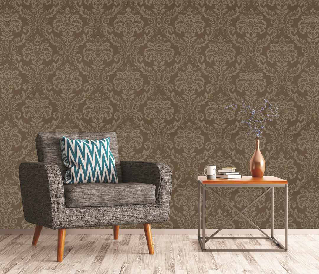 Kensington Beige Smooth Wallpaper Ke6110