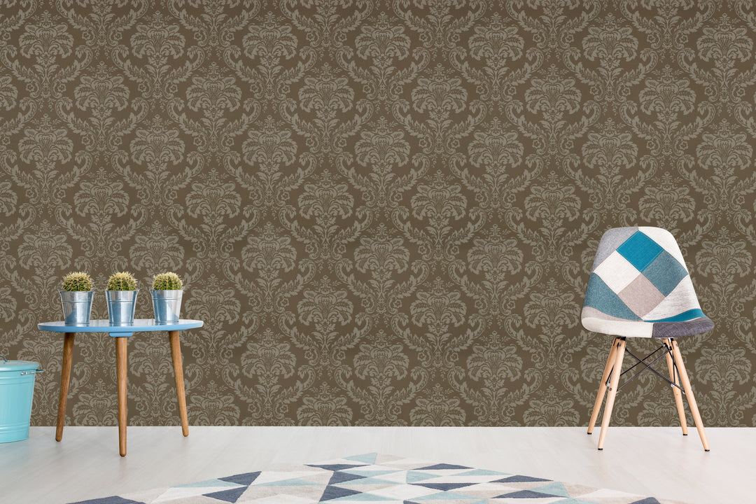 Kensington Beige Smooth Wallpaper Ke6110