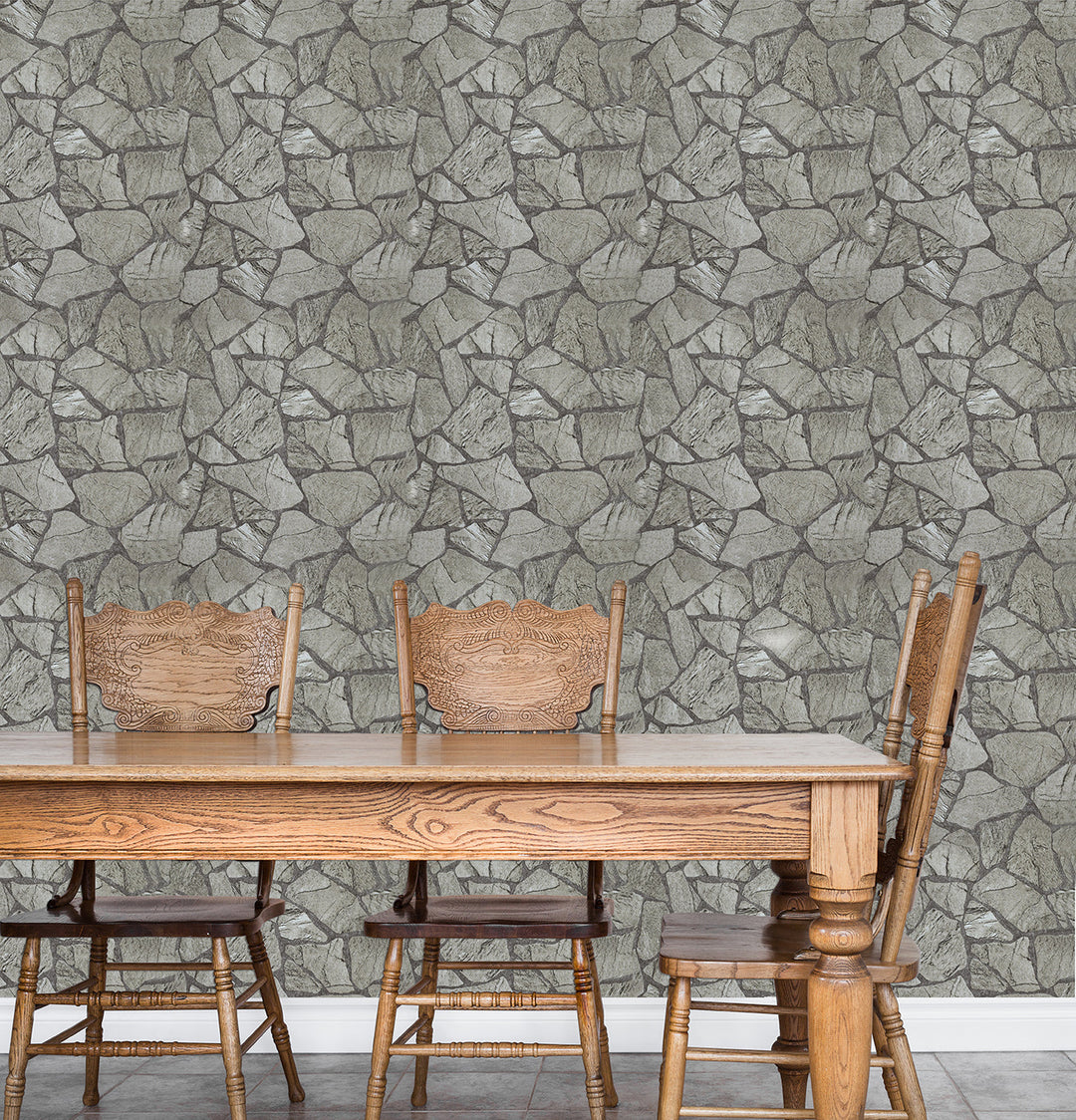 Kent B Stone Grey Wallpaper Sk22163