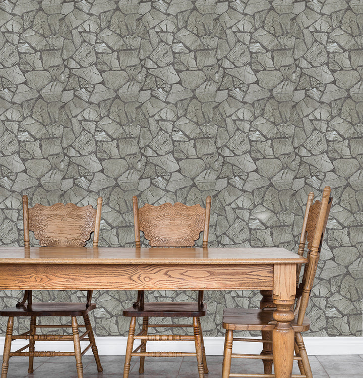 Kent B Stone Grey Wallpaper Sk22163
