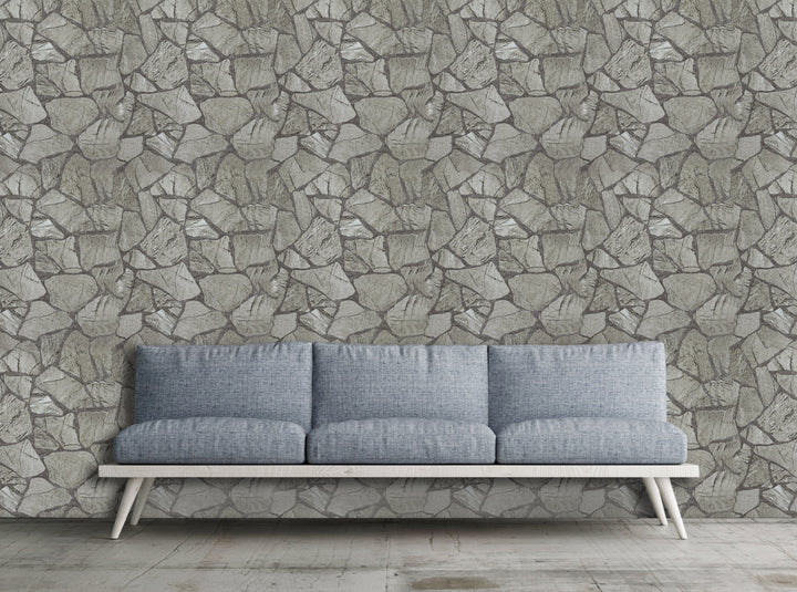 Kent B Stone Grey Wallpaper Sk22163